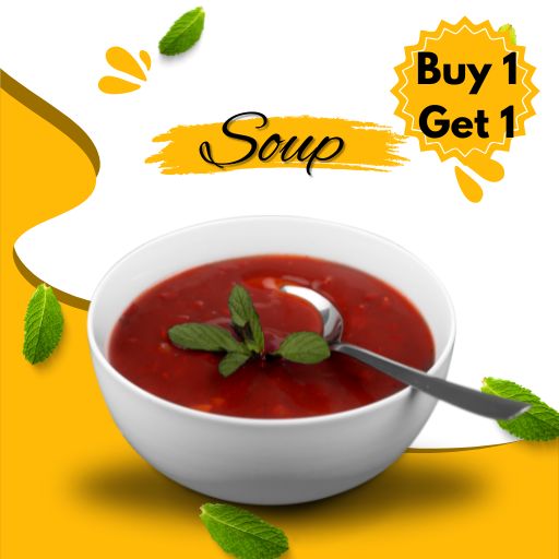 SOUP : Buy 1 Get 1 Free