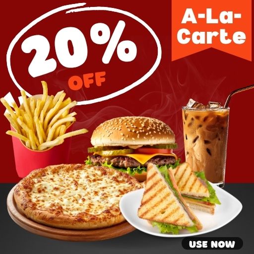 A-La-Carte Offer : 20% off on 1000/- and Above