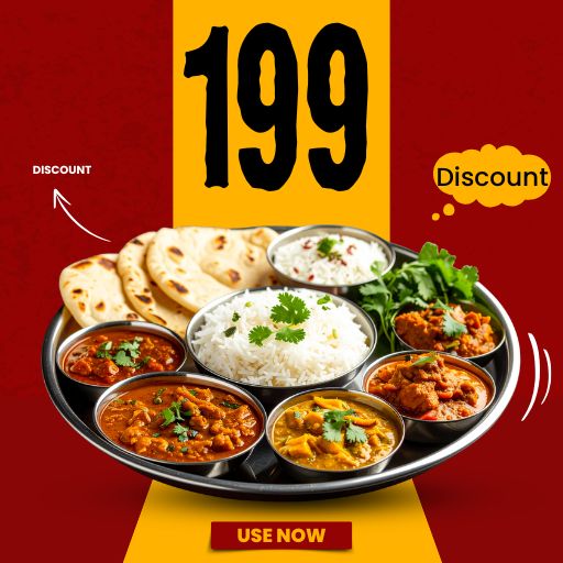 Get 1 Unlimited Thali @ 199/- Only