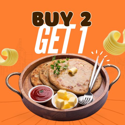 Aloo Paratha : Buy 2 & Get 1 Free