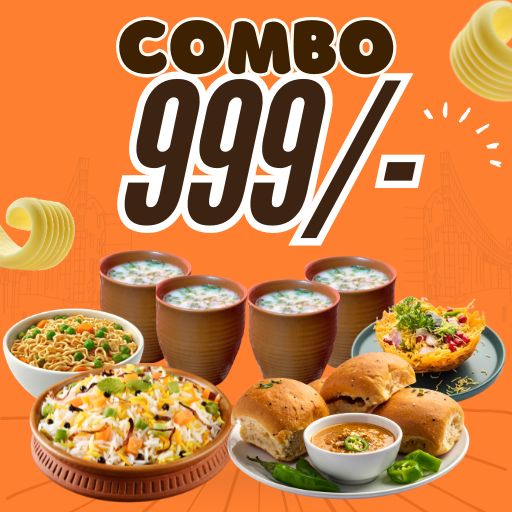 Family Combo @999/- : 2 Butter Pav Bhaji + Pulav + Basket Chaat+Veg.Cheese Maggi+4 Butter Milk