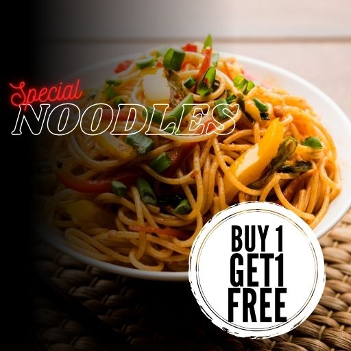 RICE / NOODLES : Buy 1 & Get 1 Free.