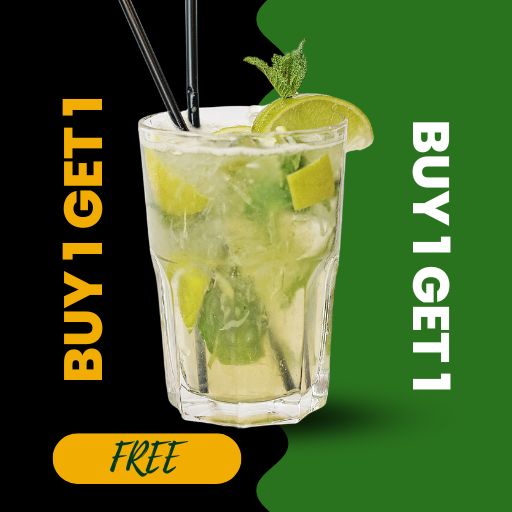 Mocktail Offer : Buy 1 & Get 1 Free