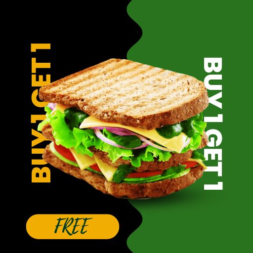 Sandwich Offer: Buy 1 & Get 1 Free