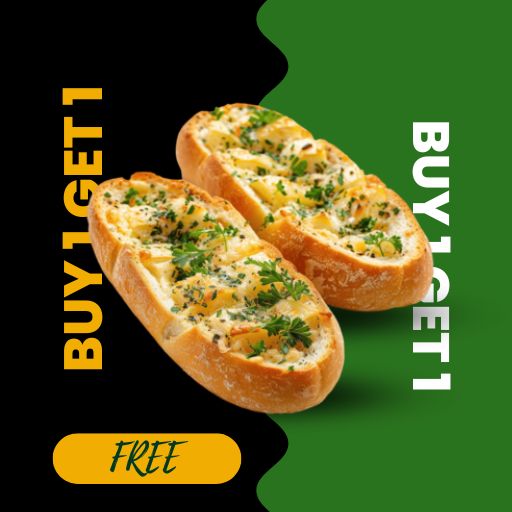 Garlic Bread Offer : Buy 1 & Get 1 Free