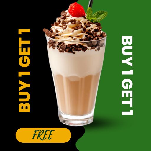 Cream Shake Offer : Buy 1 & Get 1 Free