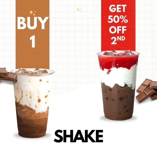 Buy 1 Regular Shake & Get 50% off on 2nd