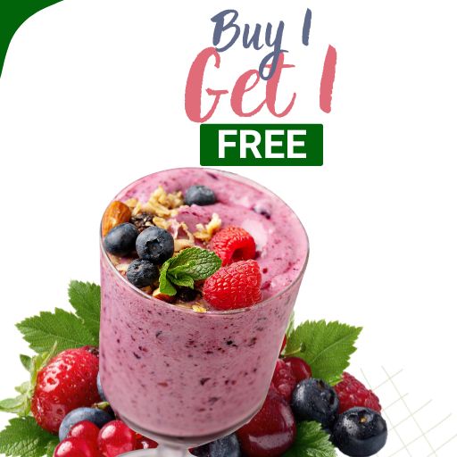 Mix Berry Milk Shake : Buy 1 & Get 1 Free