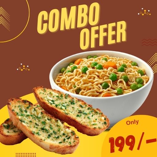 Combo @ Just 199/- : Veg.Maggi + Classic Garlic Bread