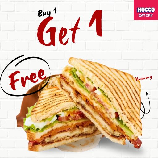 Sandwich : Buy 1 & Get 1 Free ( Jumbo Grilled / Mumbai Masala / Paneer Takatak)