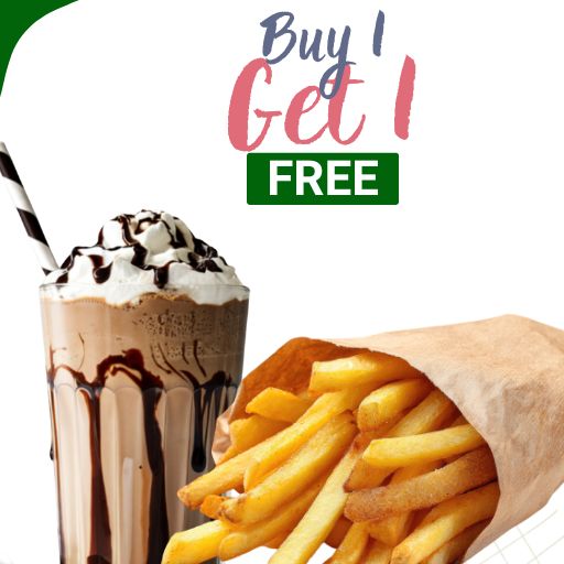 Buy 1 Ice Coffee & Get 1 French Fries Free