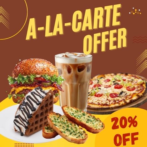 A-La-Carte Offer : 20% Off on 500/- & Above Bill Amount