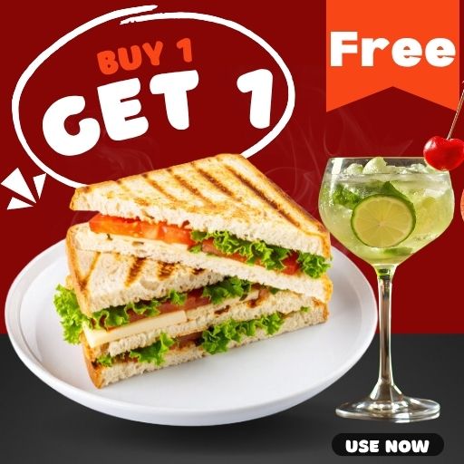 Buy 1 Flavour Fusion Sandwich  & Get 1 Mocktail Free