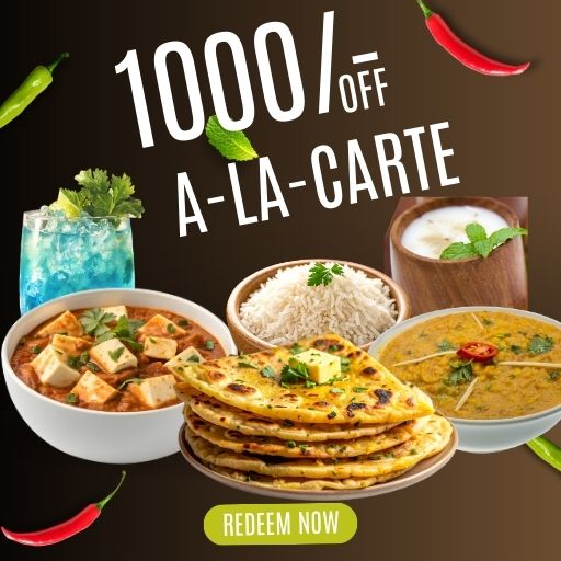 A-La-Carte Offer : 1000/- off on 3000/- and Above