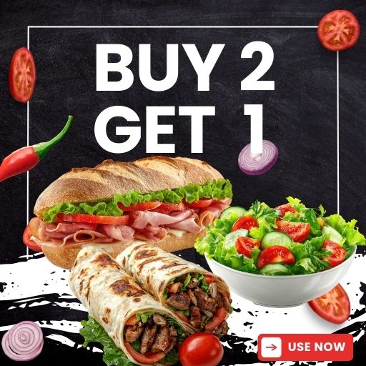 Sub / Wrap / Salad : Buy 2 & Get 1 Free