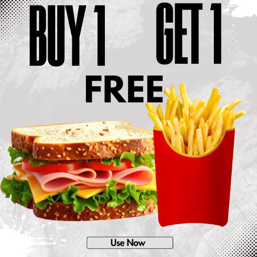 Buy 1 any Veg. Sandwich &  Get 1 French Fries Free