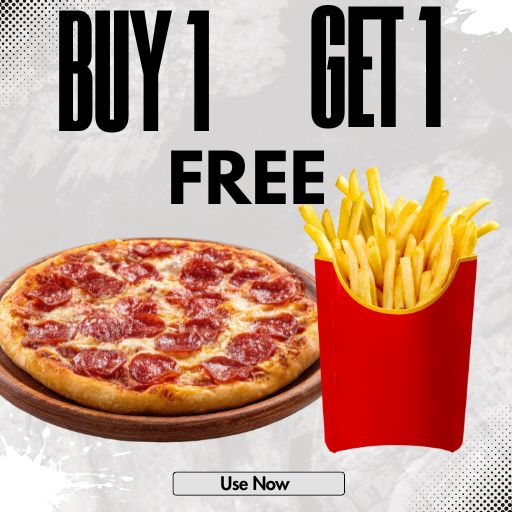 Buy 1 any Non Veg. Pizza & Get 1 French Fries / Garlic Bread Free