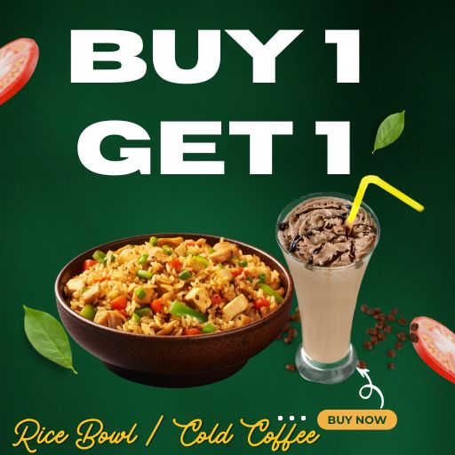 Buy 1 Rice Bowl & Get 1 Cold Chocolate Free