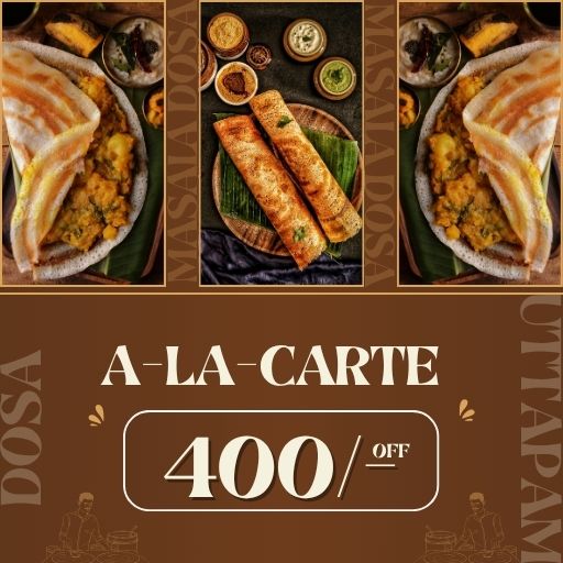A-La-Carte Offer : 400/- off on 1000/- and Above A-La-Carte Offer : 400/- off on 1000/- and Above