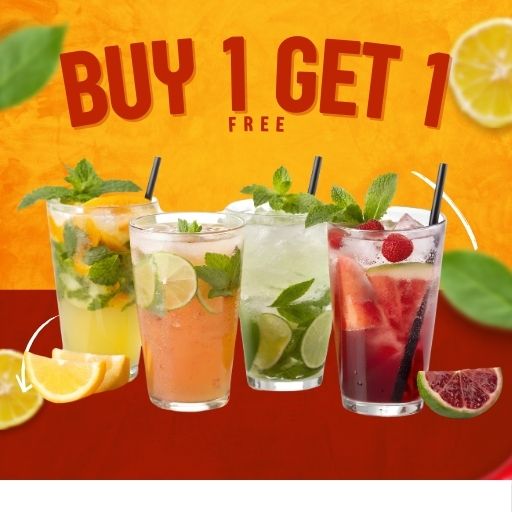 Mocktail : Buy 1 & Get 1 Free