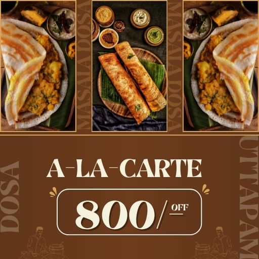 A-La-Carte Offer : 800/- off on 2000/- and Above A-La-Carte Offer : 800/- off on 2000/- and Above