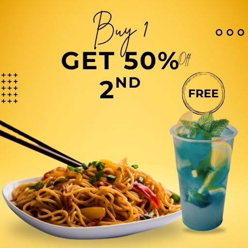 Buy any Pan Asian Item & Get 50% off on Mocktail/Mojito