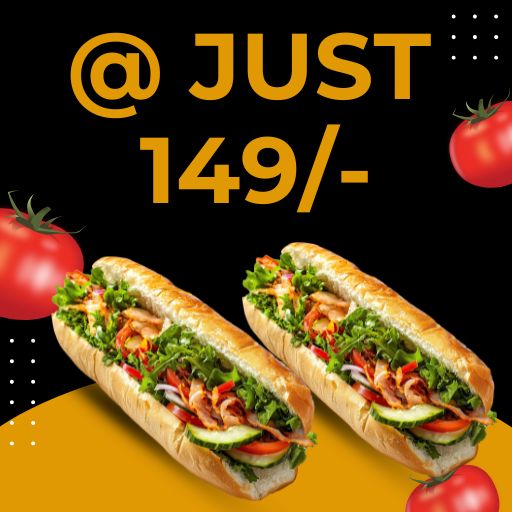 Get any 6" in. Sub @ Just 149/- (not Valid on Uboat Specialty SUB)