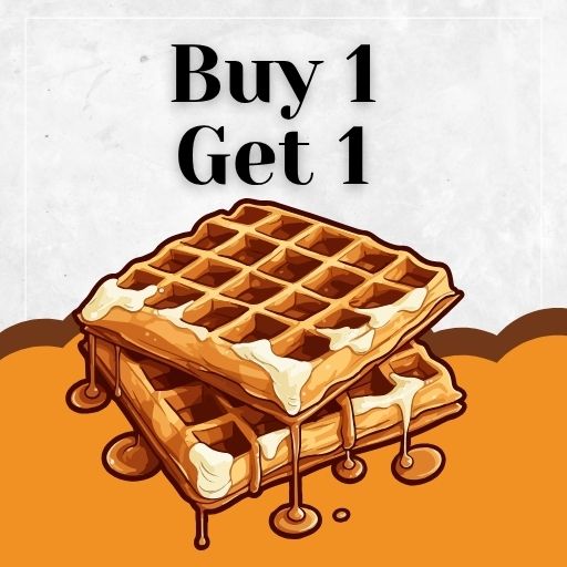 WAFFLE : Buy 1 & Get 1 Free. (Not Valid Royal Classic)