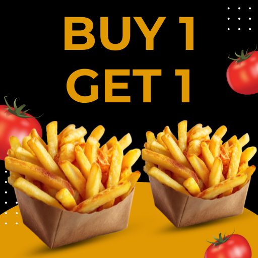 6" OG Fries Offer : Buy 1 & Get 1 Free (Not Valid on Cheesy Fries & Cheesy PJ)