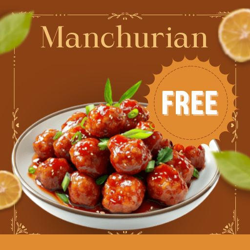 Get Manchurian (Dry/ Gravy) Free on 1000/- & Above Bill