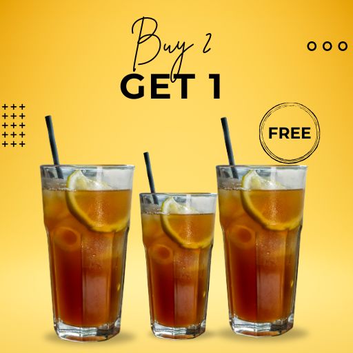 Iced Tea : Buy 2 & Get 1 Free