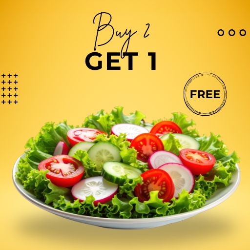 Salad : Buy 2 & Get 1 Free