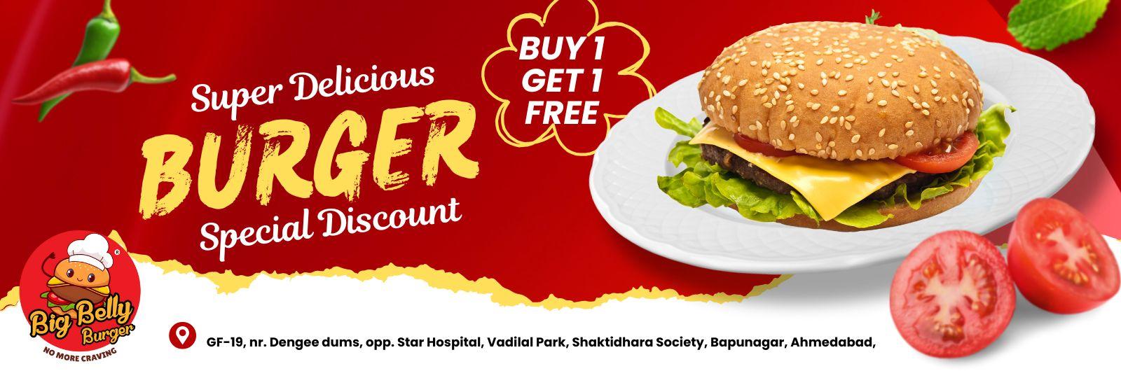 Buy 1 Burger & Get 1 free