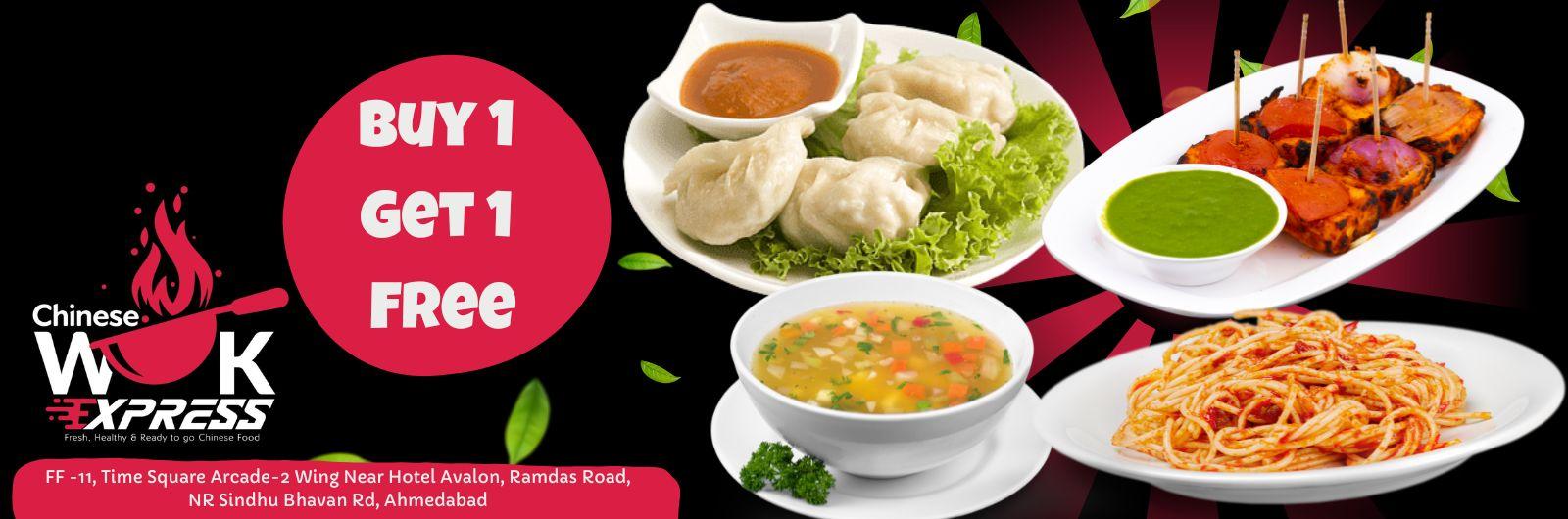 Buy 1 & Get 1 Free on Momos, Chinese, Soup